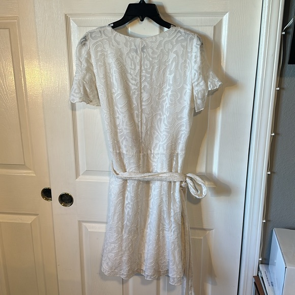 Tanya Taylor White Floral Bianka Silk Dress 6 RTR - Picture 11 of 14